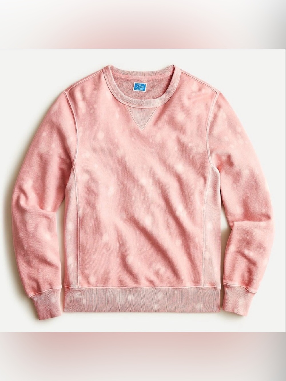 J. Crew Men’s French Terry Splatter Pattern Crewneck Sweatshirt